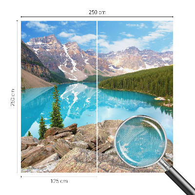 Carta da parati cameretta Lago Blu