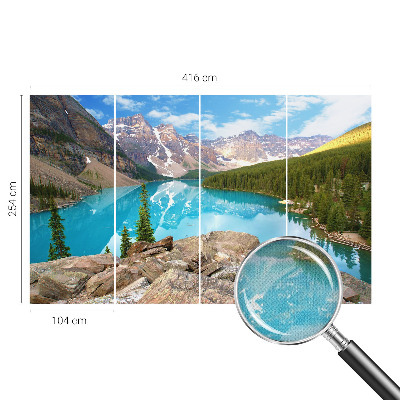 Carta da parati cameretta Lago Blu