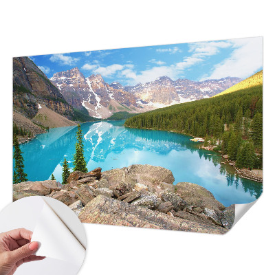 Carta da parati cameretta Lago Blu