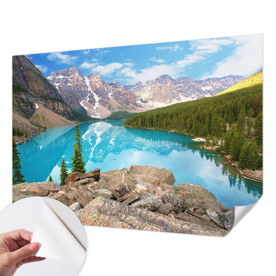 Carta da parati cameretta Lago Blu