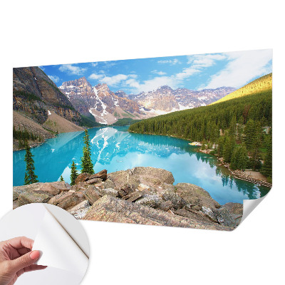Carta da parati cameretta Lago Blu