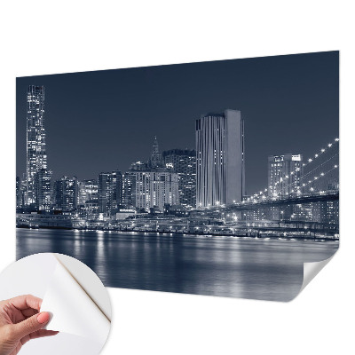 Carta da parati per cameretta città notturna