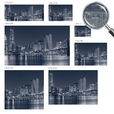 Carta da parati per cameretta città notturna