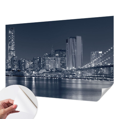 Carta da parati per cameretta città notturna