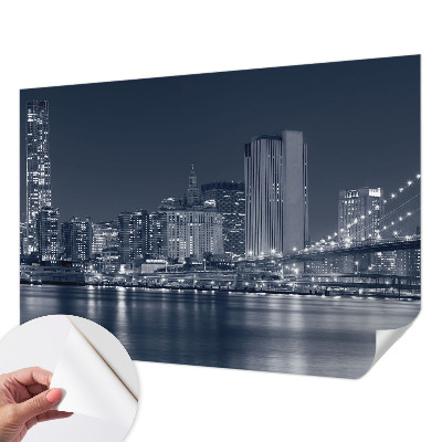 Carta da parati per cameretta città notturna