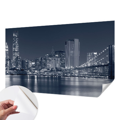 Carta da parati per cameretta città notturna