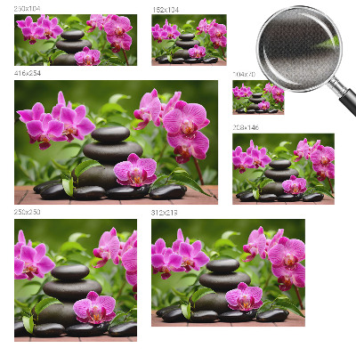 Fotomurale per bambini Pietre di orchidea