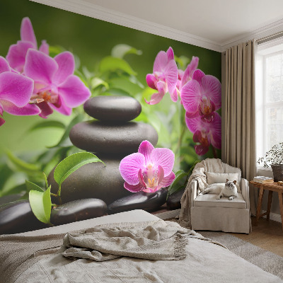 Fotomurale per bambini Pietre di orchidea