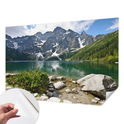 Carta da parati 3D lago di montagna