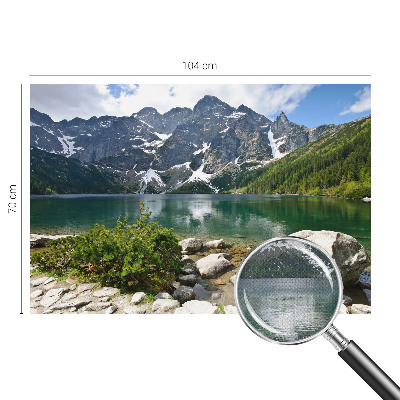 Carta da parati 3D lago di montagna
