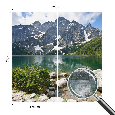 Carta da parati 3D lago di montagna