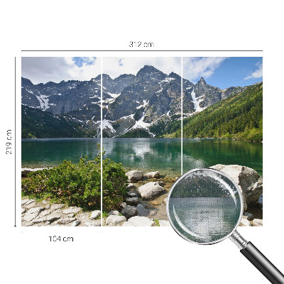 Carta da parati 3D lago di montagna