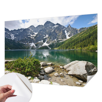 Carta da parati 3D lago di montagna