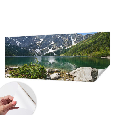 Carta da parati 3D lago di montagna