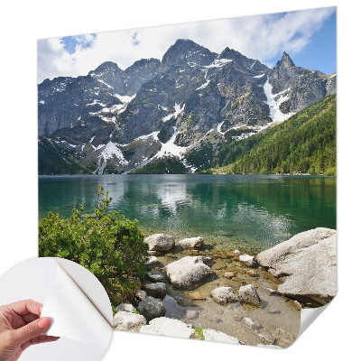 Carta da parati 3D lago di montagna