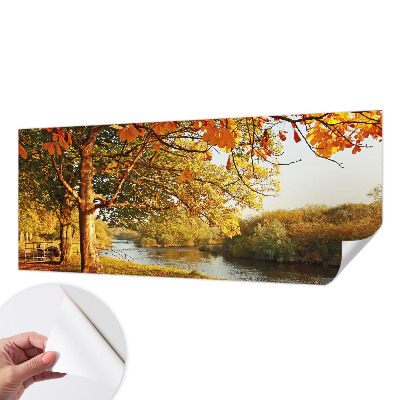Carta da parati panoramica effetto 3D Autunno costiero