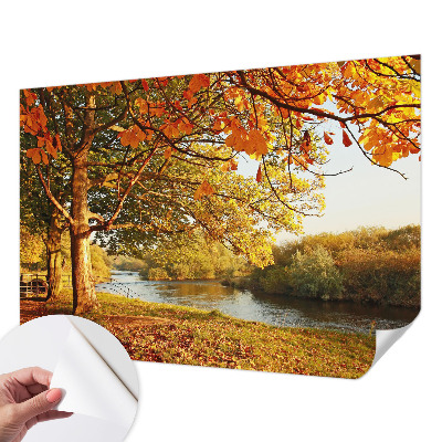 Carta da parati panoramica effetto 3D Autunno costiero