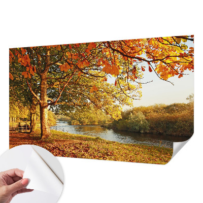 Carta da parati panoramica effetto 3D Autunno costiero