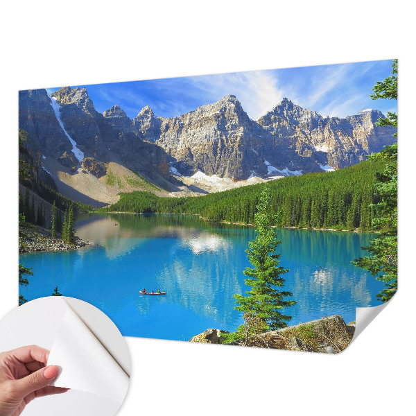 Carta da parati cameretta lago di montagna