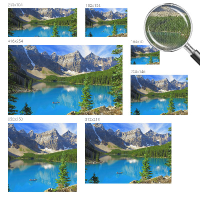 Carta da parati cameretta lago di montagna