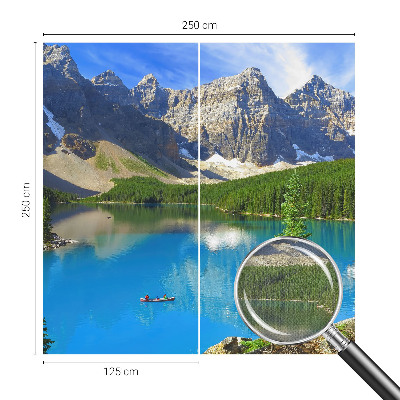 Carta da parati cameretta lago di montagna