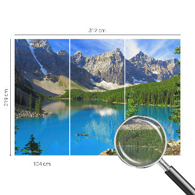 Carta da parati cameretta lago di montagna