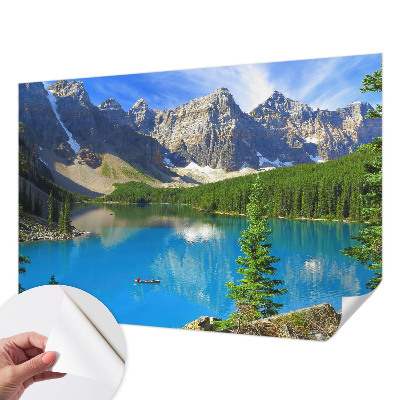 Carta da parati cameretta lago di montagna