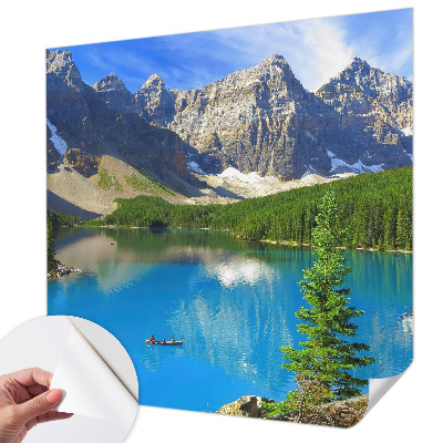 Carta da parati cameretta lago di montagna