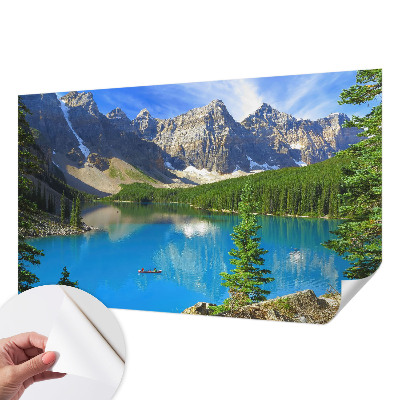 Carta da parati cameretta lago di montagna