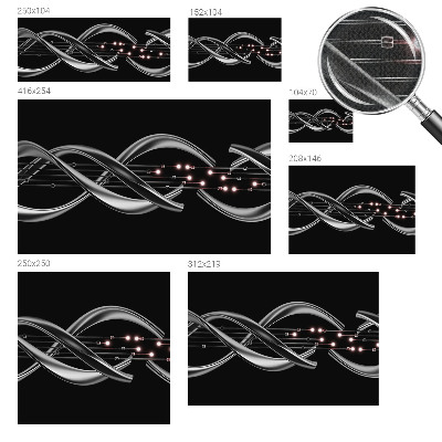 Carta da parati effetto profondità Motivo intrecciato
