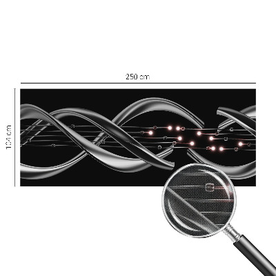 Carta da parati effetto profondità Motivo intrecciato