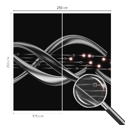 Carta da parati effetto profondità Motivo intrecciato