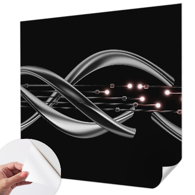 Carta da parati effetto profondità Motivo intrecciato