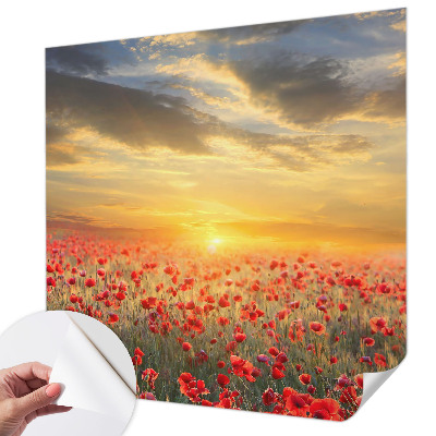 Fotomurale per cameretta Campo di papaveri