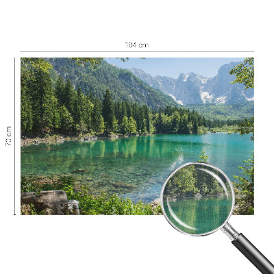 Fotomurale adesivo Lago verde