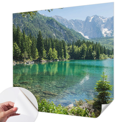 Fotomurale adesivo Lago verde