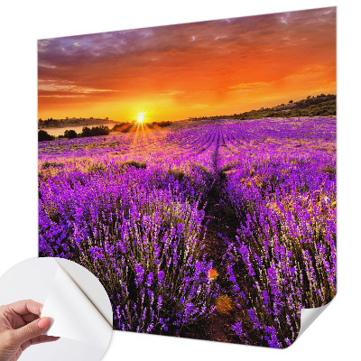 Carta da parati per cameretta Tramonto alla lavanda