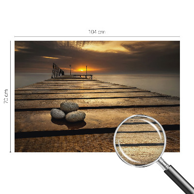 Carta da parati panoramica effetto 3D Tramonto