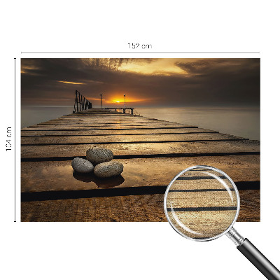 Carta da parati panoramica effetto 3D Tramonto