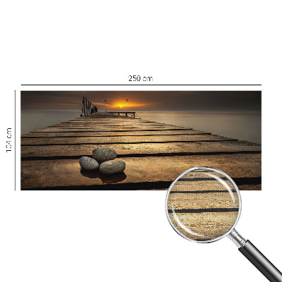 Carta da parati panoramica effetto 3D Tramonto