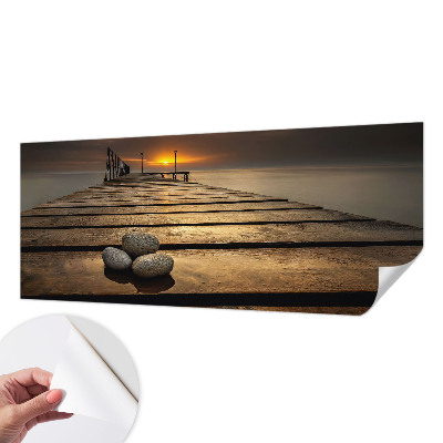 Carta da parati panoramica effetto 3D Tramonto