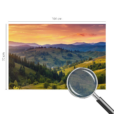 Carta da parati cameretta paesaggio montano