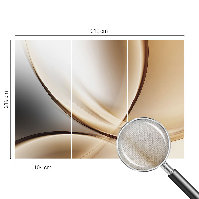 Carta da parati per cameretta Linee arrotondate