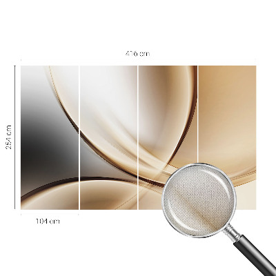 Carta da parati per cameretta Linee arrotondate