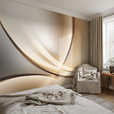 Carta da parati per cameretta Linee arrotondate