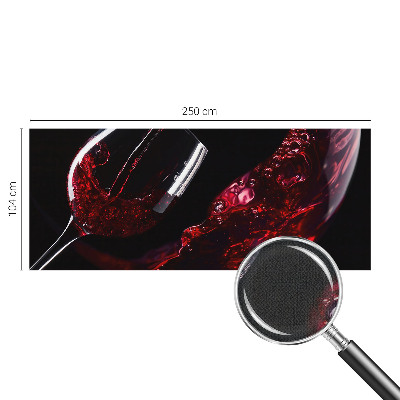 Carta da parati effetto profondità Vino rosso