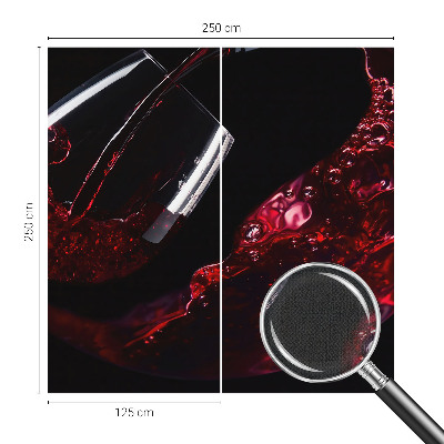 Carta da parati effetto profondità Vino rosso