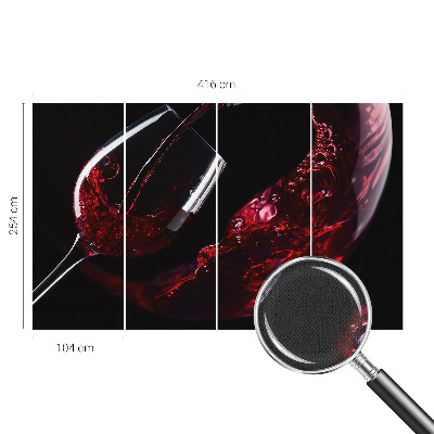 Carta da parati effetto profondità Vino rosso