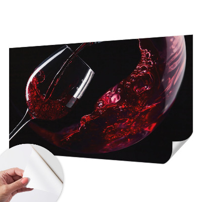 Carta da parati effetto profondità Vino rosso