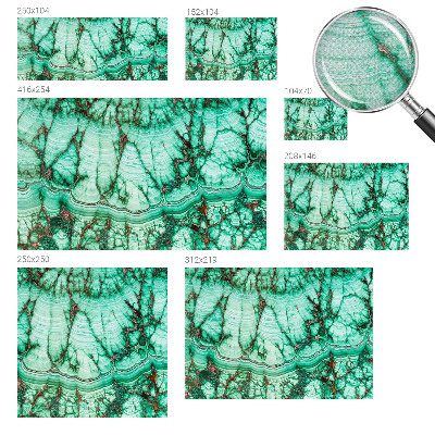 Fotomurale effetto 3D motivi verdi